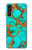 W2688 Aqua Copper Turquoise Gemstone Graphic Hard Case and Leather Flip Case For Samsung Galaxy A14 5G