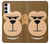 W2721 Cute Grumpy Monkey Cartoon Hard Case and Leather Flip Case For Samsung Galaxy A14 5G