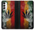 W3890 Reggae Rasta Flag Smoke Hard Case and Leather Flip Case For Samsung Galaxy A14 5G