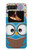 W2521 Cute Nerd Owl Cartoon Hard Case and Leather Flip Case For Motorola Moto Razr 2022