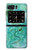 W2653 Dragon Green Turquoise Stone Graphic Hard Case and Leather Flip Case For Motorola Moto Razr 2022