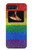 W2683 Rainbow LGBT Pride Flag Hard Case and Leather Flip Case For Motorola Moto Razr 2022