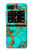 W2688 Aqua Copper Turquoise Gemstone Graphic Hard Case and Leather Flip Case For Motorola Moto Razr 2022