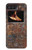 W2714 Rust Steel Texture Graphic Printed Hard Case and Leather Flip Case For Motorola Moto Razr 2022