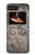 W2892 Triskele Symbol Stone Texture Hard Case and Leather Flip Case For Motorola Moto Razr 2022