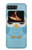 W3029 Cute Blue Owl Hard Case and Leather Flip Case For Motorola Moto Razr 2022