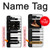 W3078 Black and White Piano Keyboard Hard Case and Leather Flip Case For Motorola Moto Razr 2022