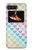 W3499 Colorful Heart Pattern Hard Case and Leather Flip Case For Motorola Moto Razr 2022