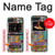 W3879 Retro Music Doodle Hard Case and Leather Flip Case For Motorola Moto Razr 2022