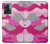 W2525 Pink Camo Camouflage Hard Case and Leather Flip Case For OnePlus Nord N300