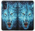 W0752 Blue Fire Grim Wolf Hard Case and Leather Flip Case For Motorola Moto G 5G (2023)