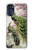 W2773 Peacock Chinese Brush Painting Hard Case and Leather Flip Case For Motorola Moto G 5G (2023)