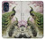 W2773 Peacock Chinese Brush Painting Hard Case and Leather Flip Case For Motorola Moto G 5G (2023)