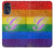 W2899 Rainbow LGBT Gay Pride Flag Hard Case and Leather Flip Case For Motorola Moto G 5G (2023)