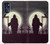 W3262 Grim Reaper Night Moon Cemetery Hard Case and Leather Flip Case For Motorola Moto G 5G (2023)