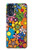 W3281 Colorful Hippie Flowers Pattern Hard Case and Leather Flip Case For Motorola Moto G 5G (2023)