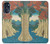 W3348 Utagawa Hiroshige The Monkey Bridge Hard Case and Leather Flip Case For Motorola Moto G 5G (2023)