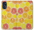 W3408 Lemon Hard Case and Leather Flip Case For Motorola Moto G 5G (2023)