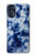 W3439 Fabric Indigo Tie Dye Hard Case and Leather Flip Case For Motorola Moto G 5G (2023)