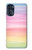 W3507 Colorful Rainbow Pastel Hard Case and Leather Flip Case For Motorola Moto G 5G (2023)