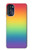 W3698 LGBT Gradient Pride Flag Hard Case and Leather Flip Case For Motorola Moto G 5G (2023)