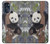 W3793 Cute Baby Panda Snow Painting Hard Case and Leather Flip Case For Motorola Moto G 5G (2023)