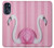 W3805 Flamingo Pink Pastel Hard Case and Leather Flip Case For Motorola Moto G 5G (2023)