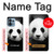 W1072 Panda Bear Hard Case and Leather Flip Case For Motorola Edge+ (2023), X40, X40 Pro, Edge 40 Pro