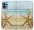 W1117 Starfish on the Beach Hard Case and Leather Flip Case For Motorola Edge+ (2023), X40, X40 Pro, Edge 40 Pro