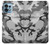 W1721 Snow Camouflage Graphic Printed Hard Case and Leather Flip Case For Motorola Edge+ (2023), X40, X40 Pro, Edge 40 Pro