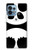 W2085 Panda Minimalist Hard Case and Leather Flip Case For Motorola Edge+ (2023), X40, X40 Pro, Edge 40 Pro