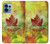 W2523 Canada Autumn Maple Leaf Hard Case and Leather Flip Case For Motorola Edge+ (2023), X40, X40 Pro, Edge 40 Pro