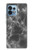 W2526 Black Marble Graphic Printed Hard Case and Leather Flip Case For Motorola Edge+ (2023), X40, X40 Pro, Edge 40 Pro