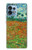 W2681 Field Of Poppies Vincent Van Gogh Hard Case and Leather Flip Case For Motorola Edge+ (2023), X40, X40 Pro, Edge 40 Pro