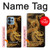 W2804 Chinese Gold Dragon Printed Hard Case and Leather Flip Case For Motorola Edge+ (2023), X40, X40 Pro, Edge 40 Pro