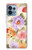 W3035 Sweet Flower Painting Hard Case and Leather Flip Case For Motorola Edge+ (2023), X40, X40 Pro, Edge 40 Pro