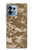 W3294 Army Desert Tan Coyote Camo Camouflage Hard Case and Leather Flip Case For Motorola Edge+ (2023), X40, X40 Pro, Edge 40 Pro