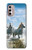 W0250 White Horse Hard Case and Leather Flip Case For Motorola Moto G Stylus 4G (2022)