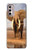 W0310 African Elephant Hard Case and Leather Flip Case For Motorola Moto G Stylus 4G (2022)