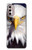 W0854 Eagle American Hard Case and Leather Flip Case For Motorola Moto G Stylus 4G (2022)