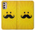 W1145 Yellow Mustache Sun Hard Case and Leather Flip Case For Motorola Moto G Stylus 4G (2022)