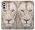 W2399 White Lion Face Hard Case and Leather Flip Case For Motorola Moto G Stylus 4G (2022)