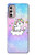 W3256 Cute Unicorn Cartoon Hard Case and Leather Flip Case For Motorola Moto G Stylus 4G (2022)