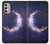 W3324 Crescent Moon Galaxy Hard Case and Leather Flip Case For Motorola Moto G Stylus 4G (2022)