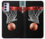 W0066 Basketball Hard Case and Leather Flip Case For Motorola Moto G42