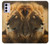 W1046 Lion King of Forest Hard Case and Leather Flip Case For Motorola Moto G42