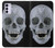 W1286 Diamond Skull Hard Case and Leather Flip Case For Motorola Moto G42