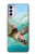 W1377 Ocean Sea Turtle Hard Case and Leather Flip Case For Motorola Moto G42