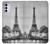 W2350 Old Paris Eiffel Tower Hard Case and Leather Flip Case For Motorola Moto G42