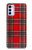 W2374 Tartan Red Pattern Hard Case and Leather Flip Case For Motorola Moto G42